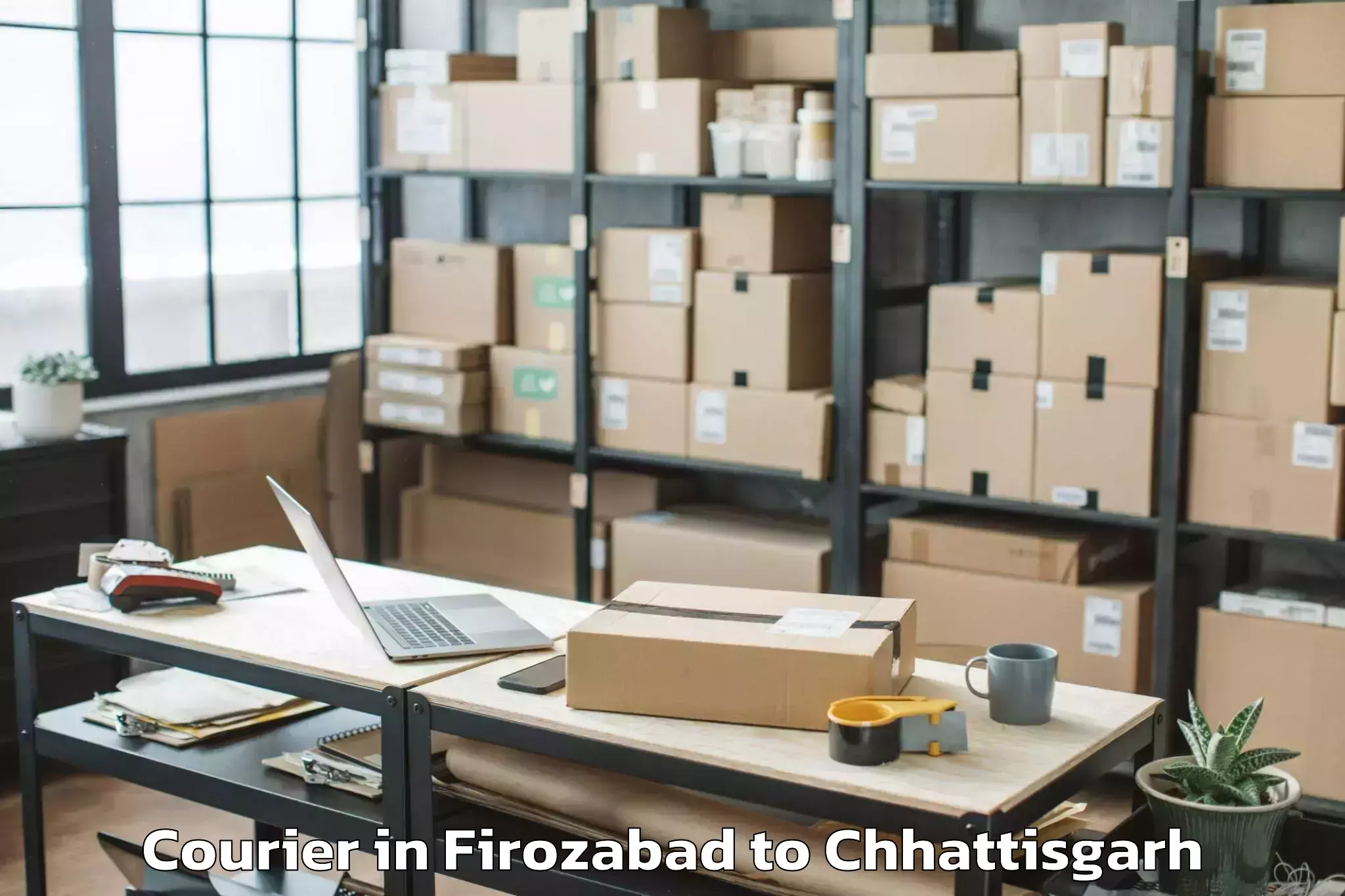 Reliable Firozabad to Kharora Courier